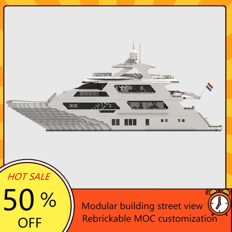 4657PCS Custom MOC Super Yacht - Kids Toys Xmas recension och pris